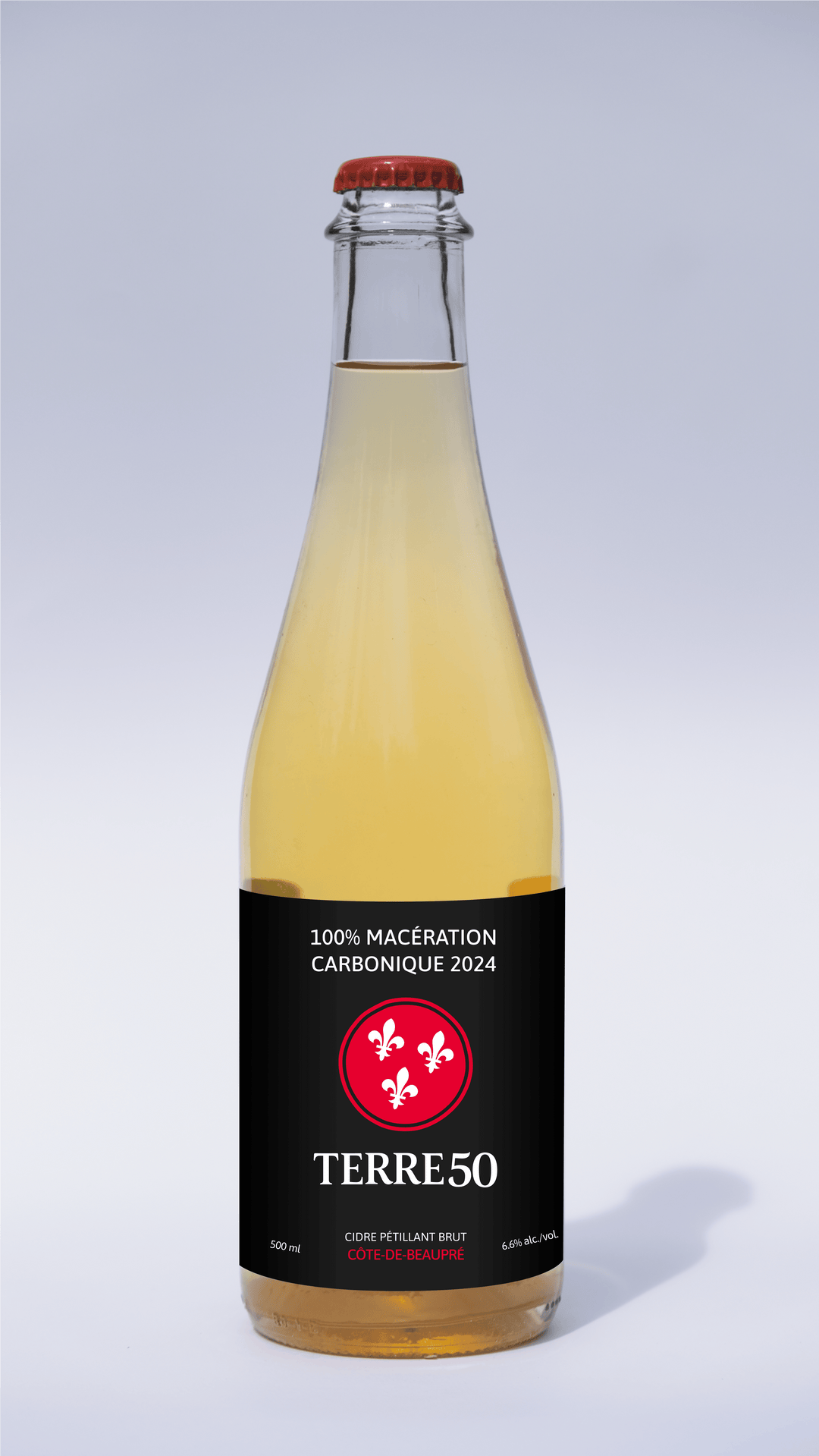 Cidre pétillant brut 100% Macération Carbonique 2024 - 500ml